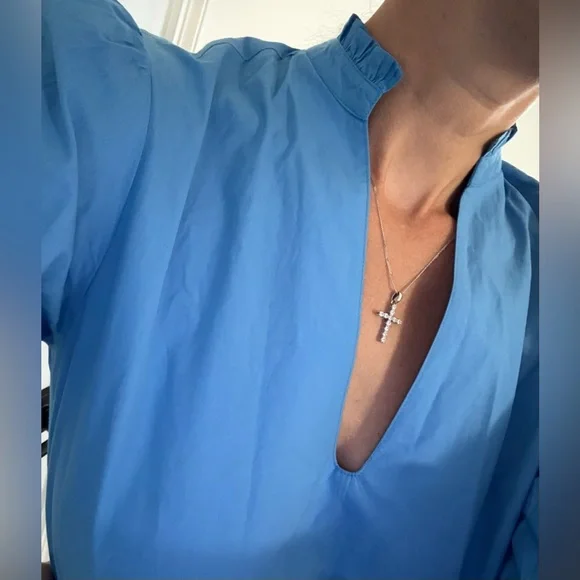 NWT Olivia James - Chloe Dress in Mykonos Blue, size XS - Picture 4 of 10